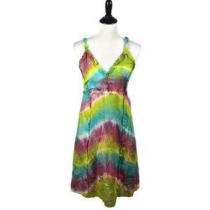 Blue Sky Tie-Dye Dress Size Small B-A